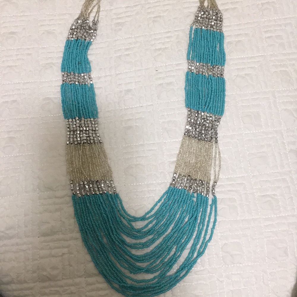 ⭐️Handmade Cleopatras turquoise💎silver necklace🔥